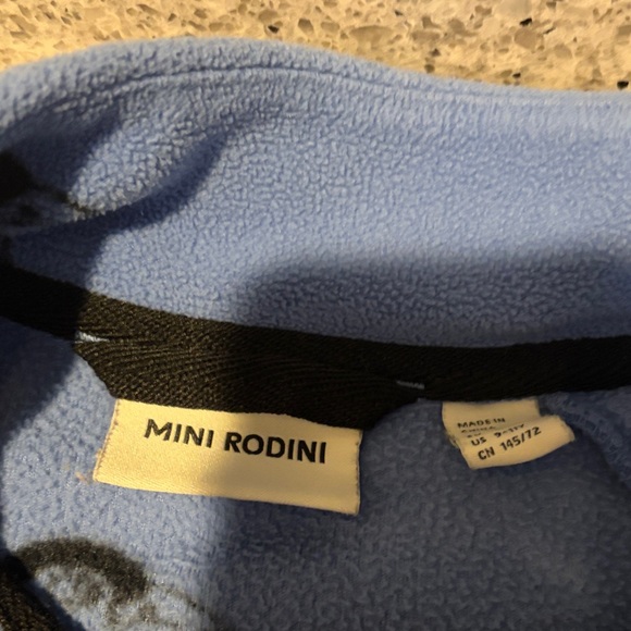 Mini Rodini Blue Penguin Fleece Matching Set - Picture 2 of 5